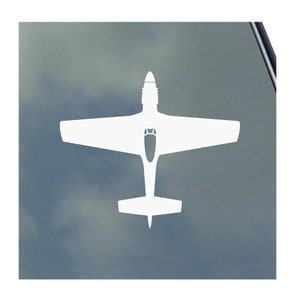 P-51D MUSTANG Pilot Top Vinyl Sticker Decal WWII Warbird Army Air Force Veteran P-51