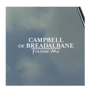 CAMPBELL of BREADALBANE CLAN Line vinyl sticker decal Truck Car Computer Scottish Crest