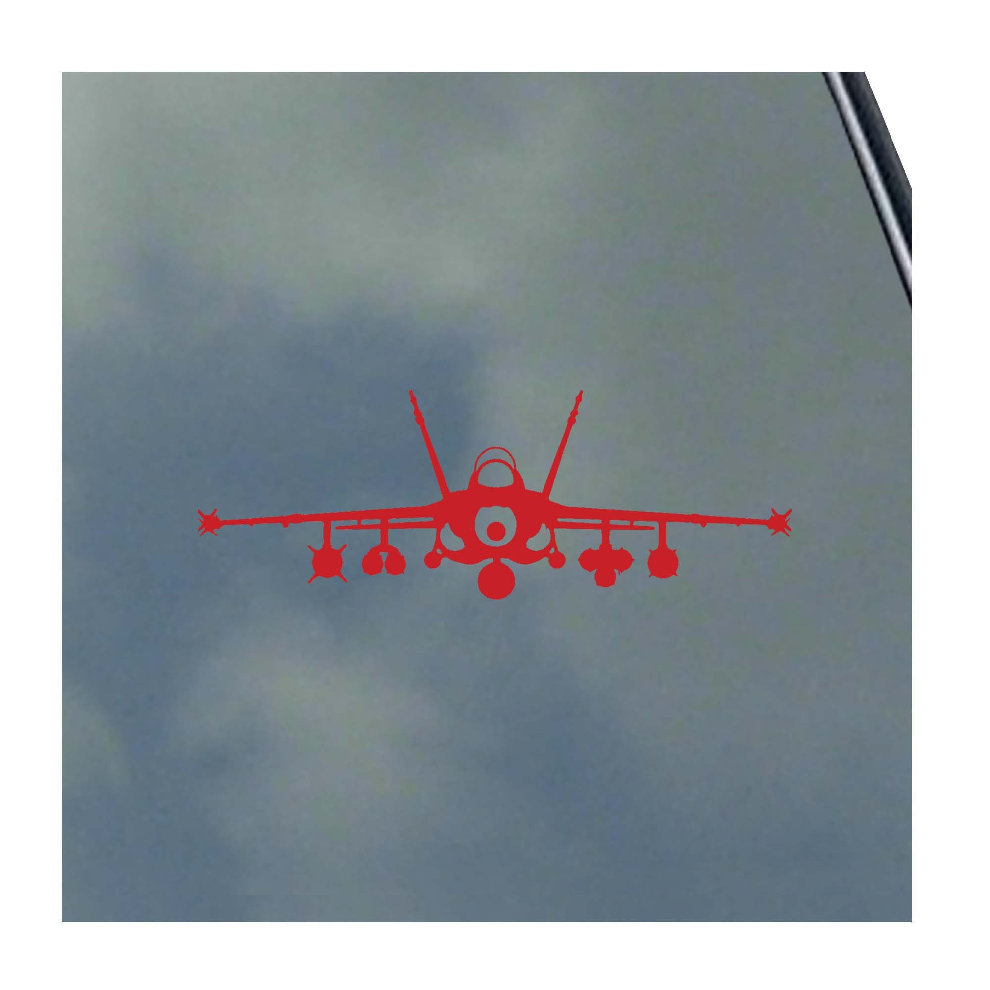 F/A-18 Hornet Pilot Front Vinyl Sticker Decal USA Air Force Marines ...