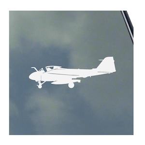 A-6E TRAM Intruder Pilot Side with Landing Gear Extended Vinyl Sticker Decal Crew Navy Marines Veteran Gulf War Double Ugly