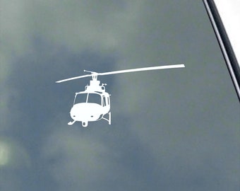 UH-1 Huey Helicopter Pilot vinyl sticker decal Military Army Pilot Air Force for Truck Car Window Helicopter