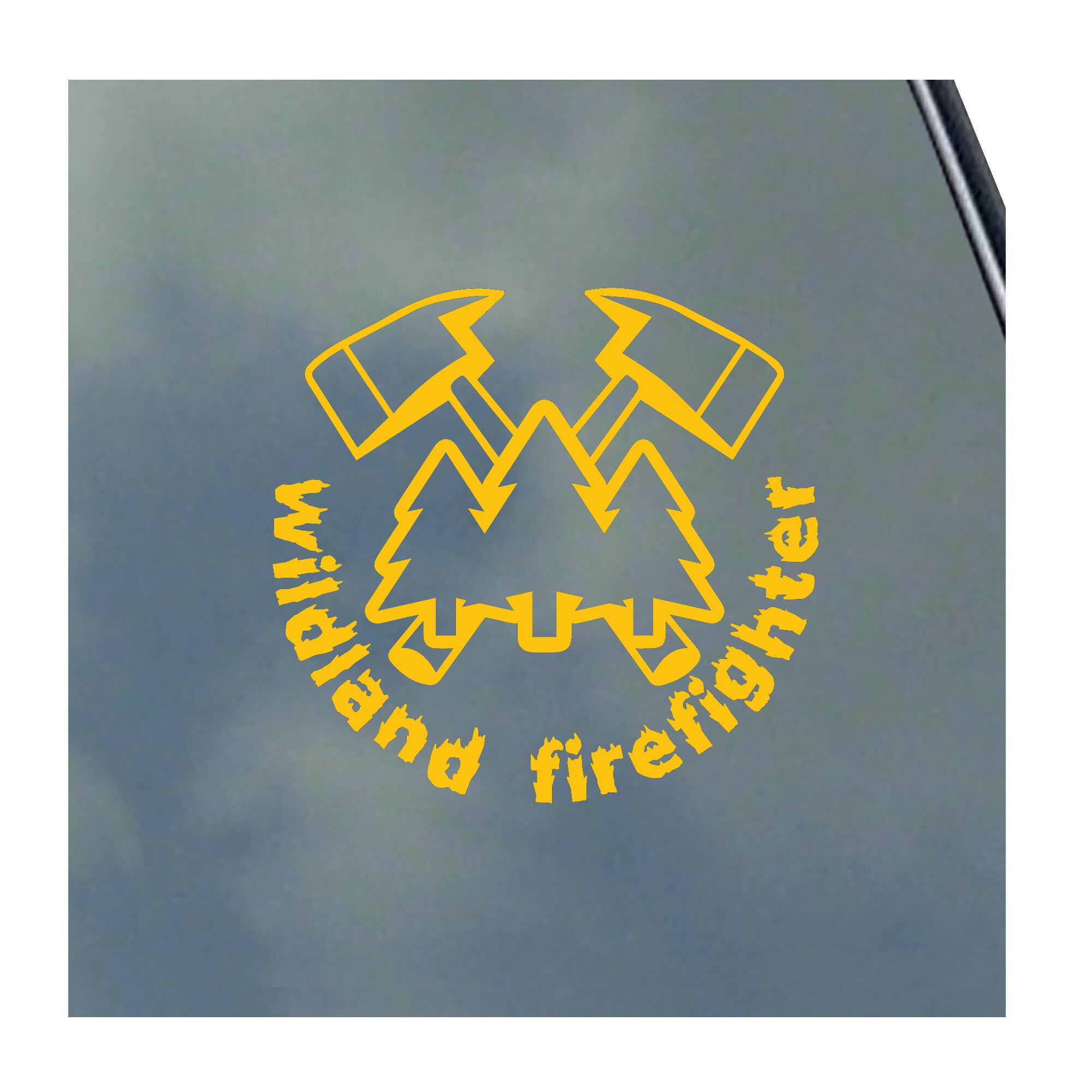 WILDLAND FIREFIGHTER With Crossed Axes Vinyl Sticker Decal Proud ...