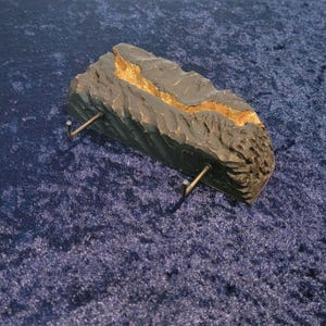 Golden Geode Wand Display