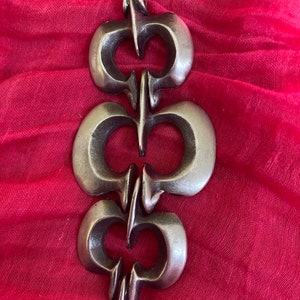 Norwegian Modernist pewter pendant signed by Elvin Hilstadt.