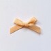 Bow Satin Embellishments Peach 7 mm, Satin Bows, Craft Bows, Card Making Bows Sewing Supplies, Bow Applique Mini Bows 10 Bows
