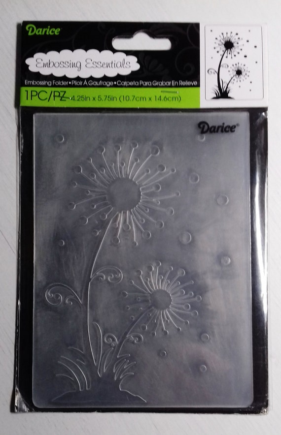 4.25 by 5.75Inch Dandelion Darice Embossing Folder Home Embossing