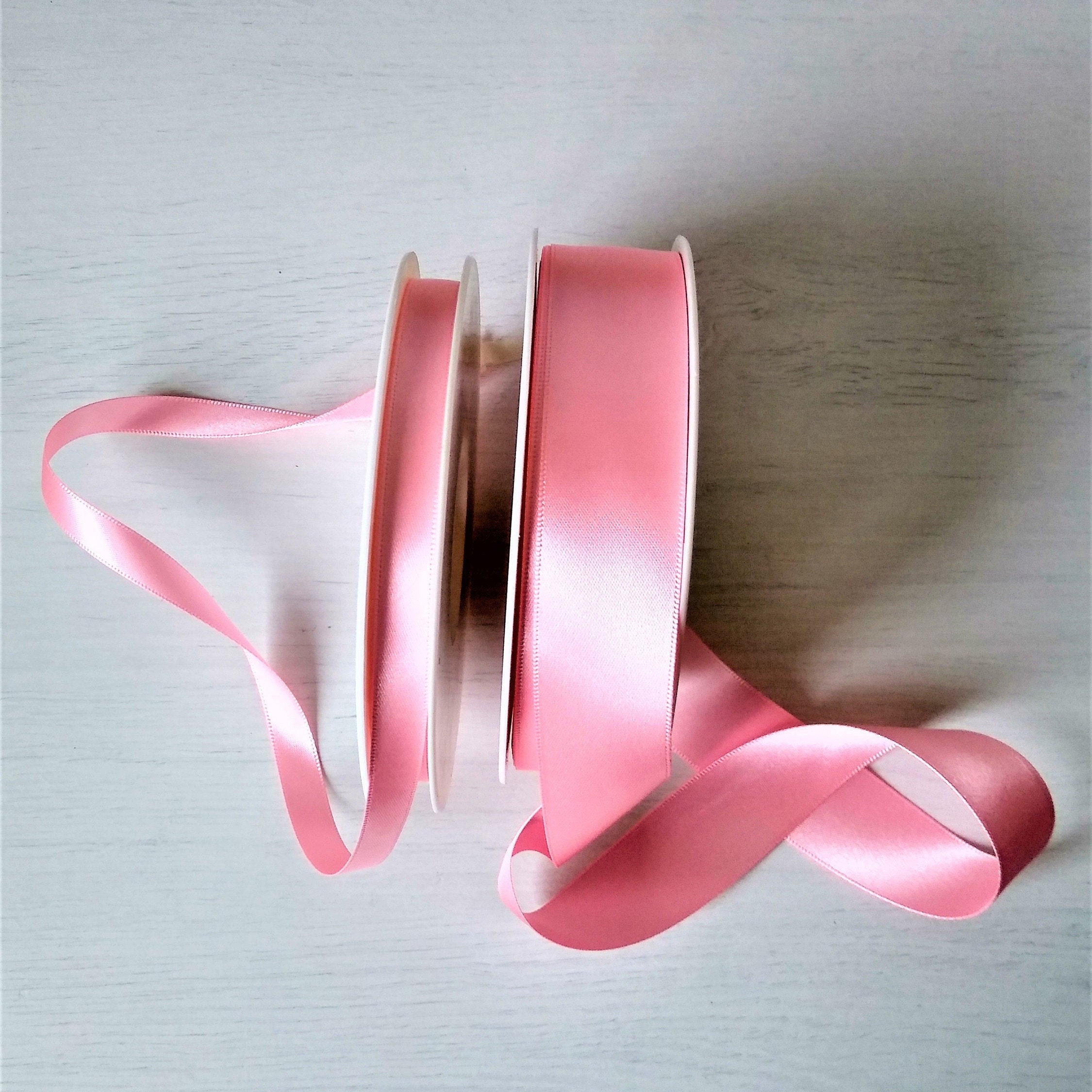 3 Mm Satin Light Baby Pink Ribbon, Thin 3 Mm Shindo Ribbon Card Making  Ribbon Craft Supplies Light Baby Pink 3 Mm Ribbon Trim 2 Metre's 