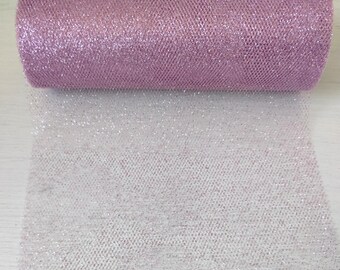 Lilac Soft Sparkle Glitter Tulle Net 6 inch