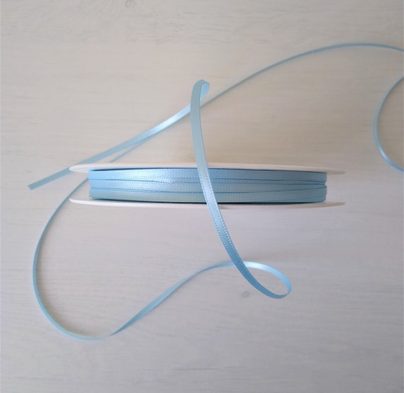 Light Blue - Grosgrain Ribbon Solid Color - ( W: 3 Inch, L: 25 Yards )