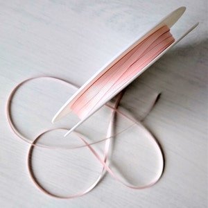 3 Mm Satin Light Baby Pink Ribbon, Thin 3 Mm Shindo Ribbon Card Making  Ribbon Craft Supplies Light Baby Pink 3 Mm Ribbon Trim 2 Metre's 