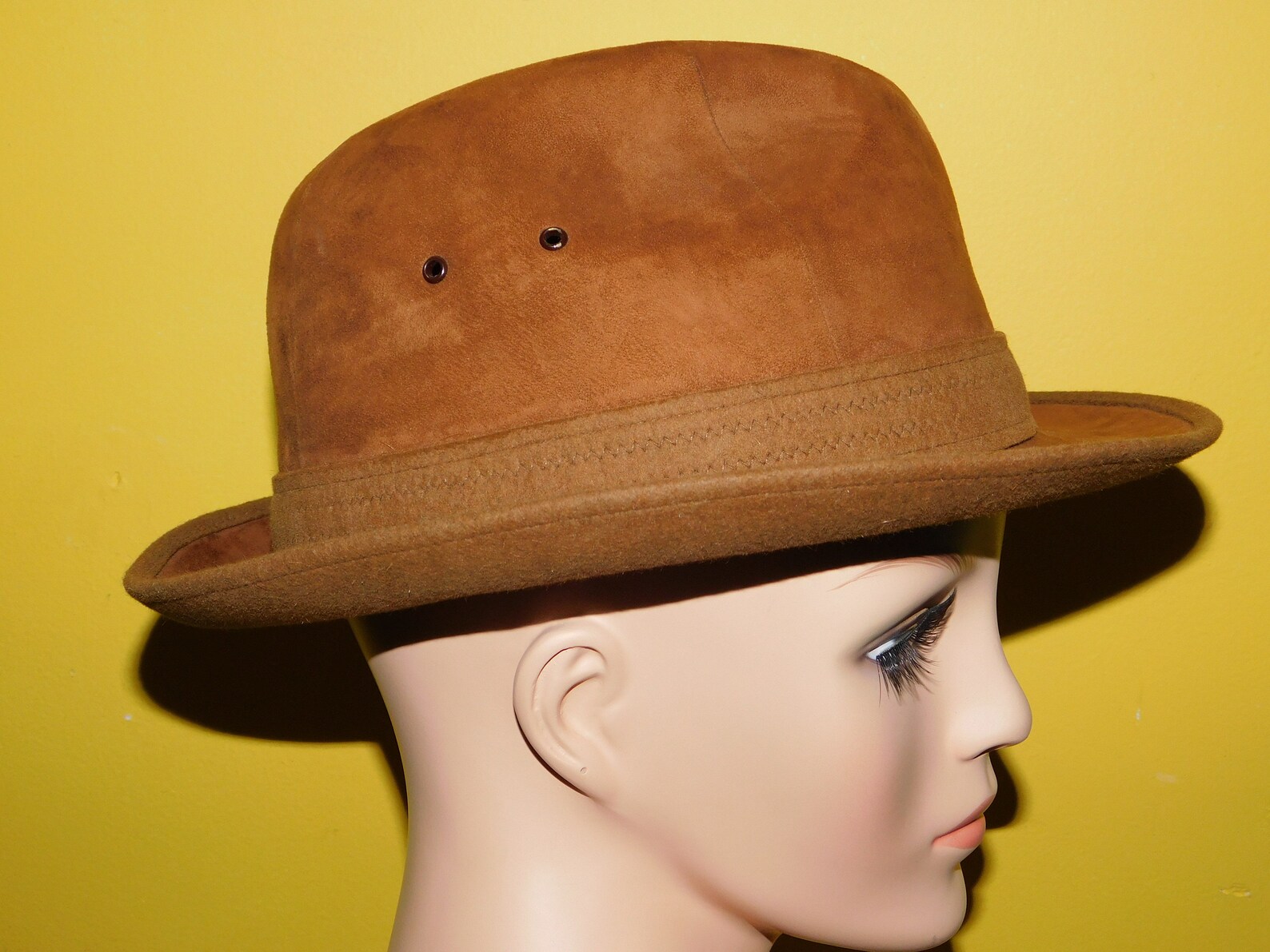 Vintage Mens French Fedora Hat by Flechet France 1960s Brown Etsy