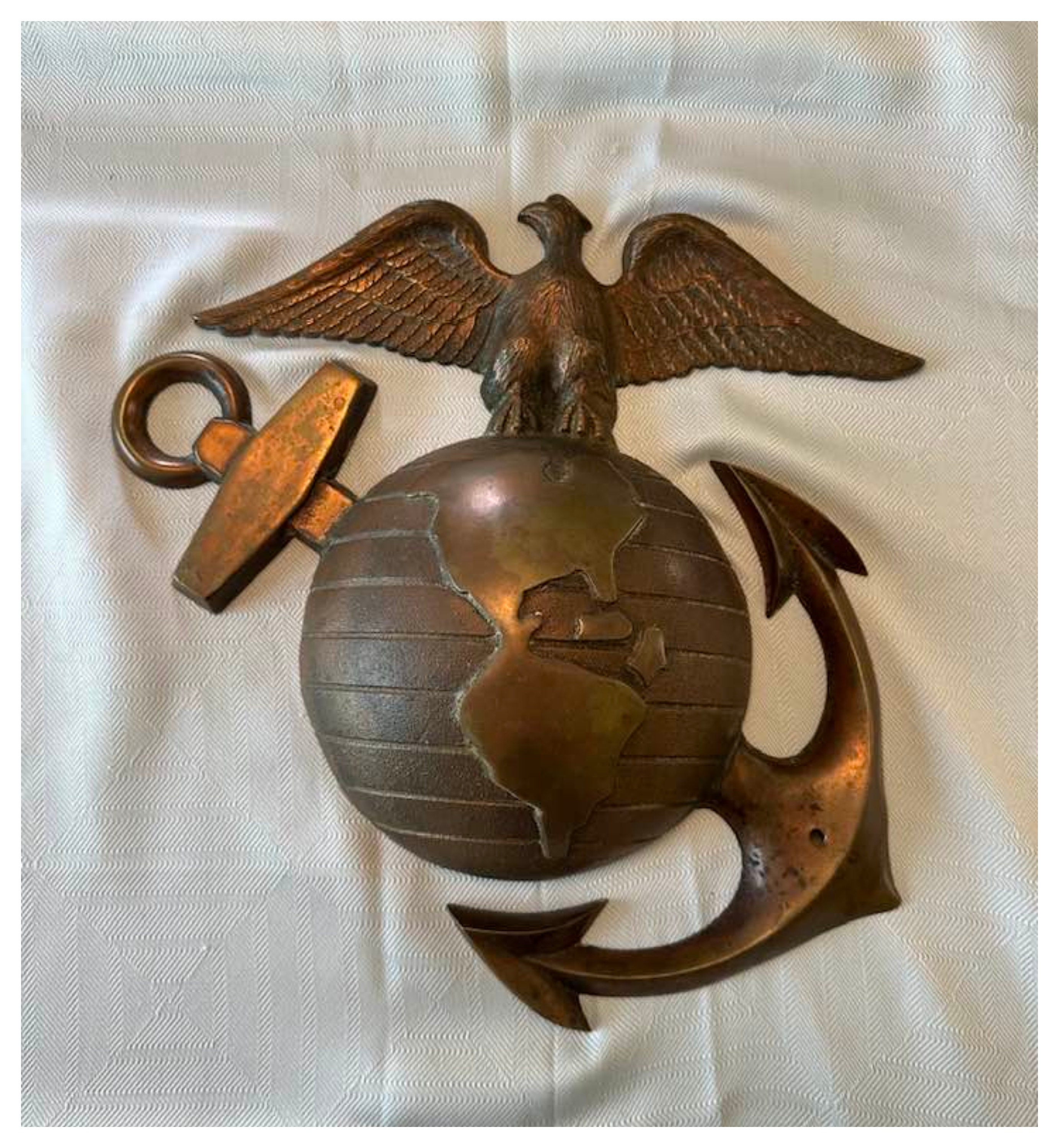 USMC Plate Carrier Flak Patch - Eagle Globe and Anchor Graphic (Filled