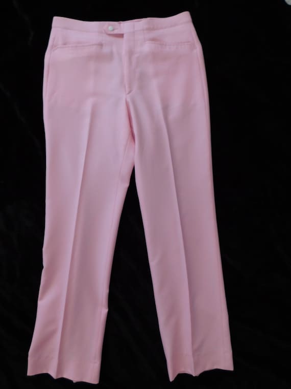 Men's Pink Pants/ 1970's Pink Golfing Pants/ Sansa