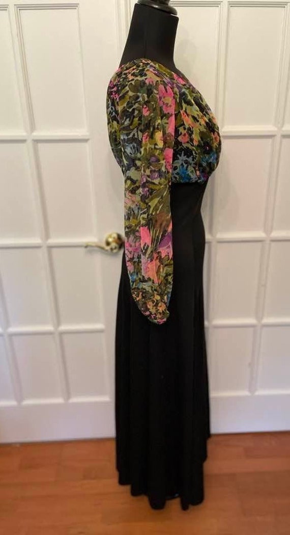 Vintage Tropical Sexy Maxi Dress Size Cocktail Dr… - image 6