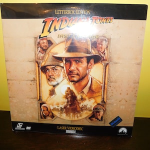 NOS Indiana Jones & The Last Crusade Letterbox Edition Laser Disc New Old Stock