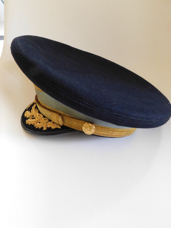 WWII Korean War Era 1940s Officers Military Hat a… - image 4