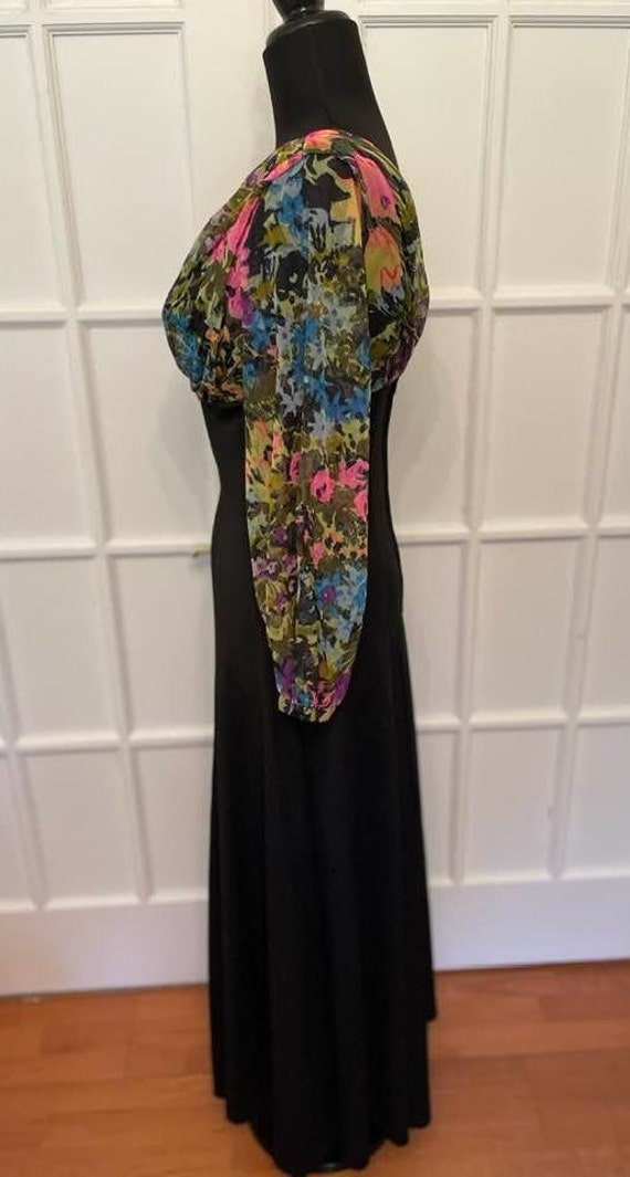 Vintage Tropical Sexy Maxi Dress Size Cocktail Dr… - image 7