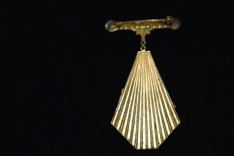 Vintage 1920's Art Deco Brooch Pin Art Deco Geometric Etsy