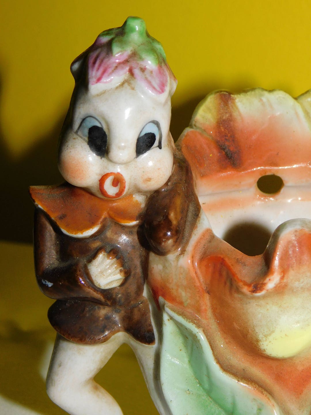 Vintage Made in Japan Royal Sealy Majolica Wall Pocket/vase Etsy