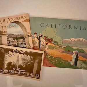 Set 1920&#39;s California Tourist Travel Book Informational Pamphlets San Diego Highlights California 1920s Pictures