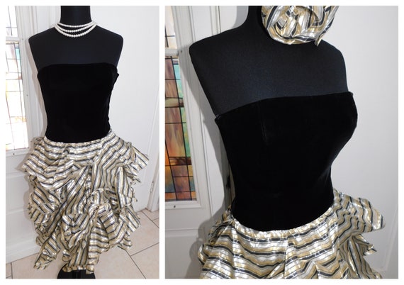 Vintage Victor Costa Lord & Taylor Black Velvet Me
