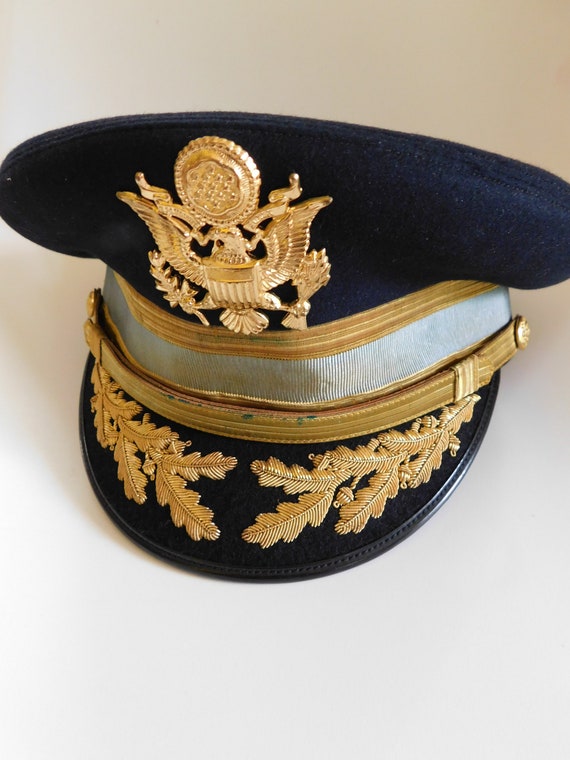 WWII Korean War Era 1940s Officers Military Hat a… - image 2