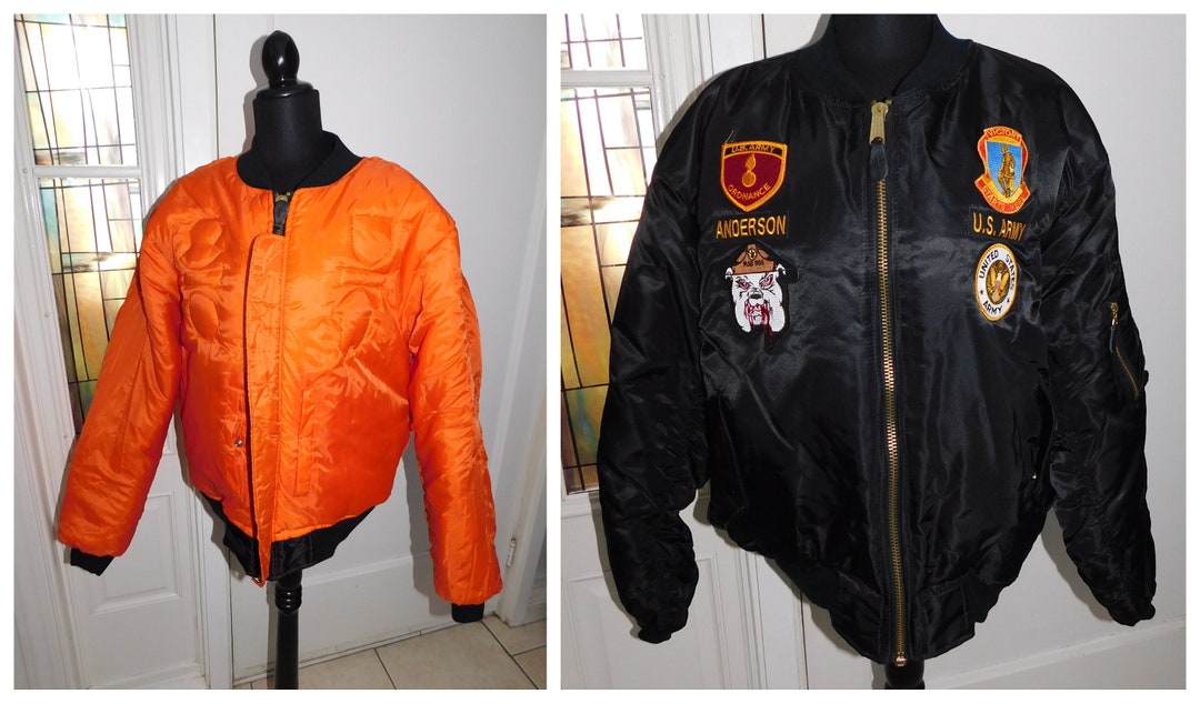 Army Bomberjacke Patches Mens Military Patches Bomber Jacket