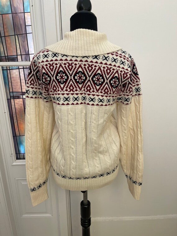 Vintage Janzen Nordic Style Cardigan Wool Sweater - image 5
