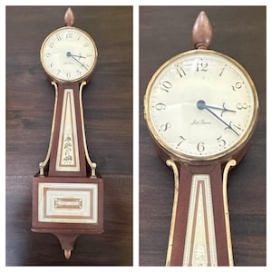 Vintage Seth Thomas Homestead Regulator Wall Clock-8-Day 4-Jewel Movement, Mid Century Collectible