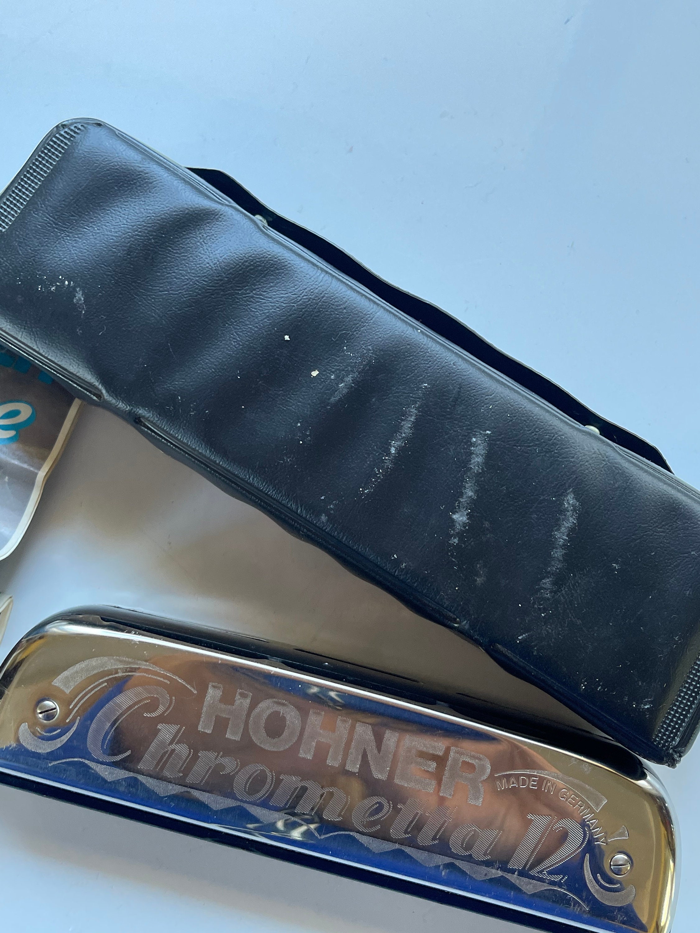 Vintage 80s Hohner Chrometta 12 Chromatic Harmonica Chrome