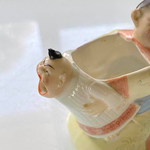 Rare Schafer & Vater Chinese Mandarin Man with Crying Baby Spout Creamer shops