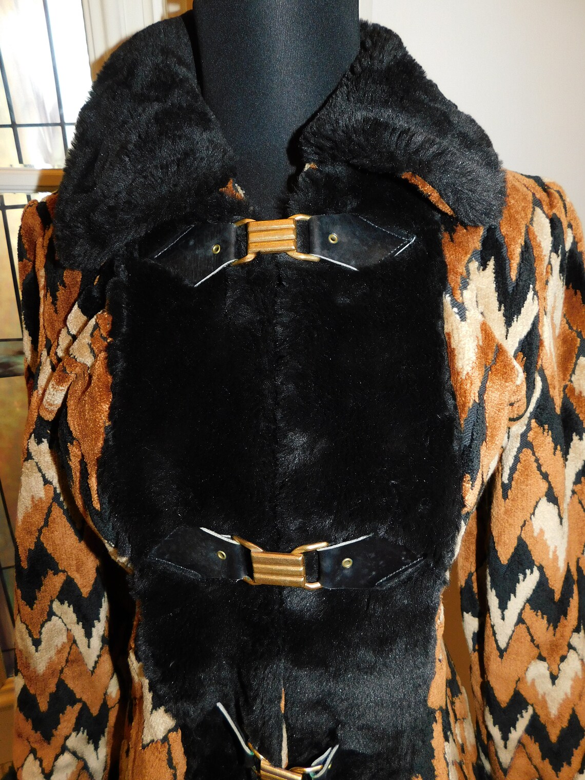 Vintage 60s Tapestry Carpet Coat Penny Lane Coat Retro Etsy