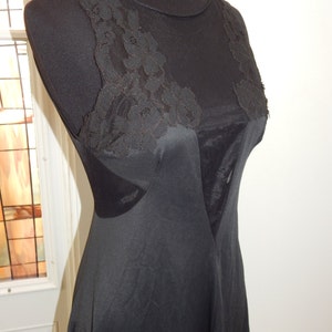 Vintage Black Blanche By Ralph Montenero Nightgown Pinup Boudoir Sexy