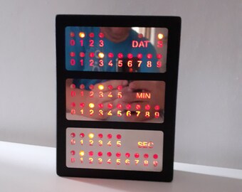 Neon Clock by Monjibox stainless steel