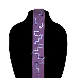 Sparkling necktie,  gift with Swarovski crystals | wedding, birthday, anniversary