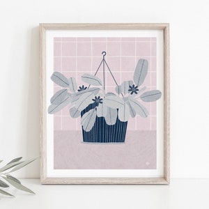 Blue Flowers,Plant illustration, art giclée print,Botanical Print,Botanical illustrations,Botanical Art,Plants Art Prints,Botanical Posters,