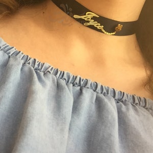 Personalize Your Name on a Choker Handmade Name Choker Collar - Etsy