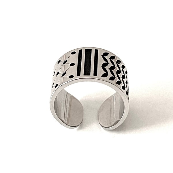 Handmade Palestinian Kufiyya Ring, women and man gift. Gift for her, Gift for him