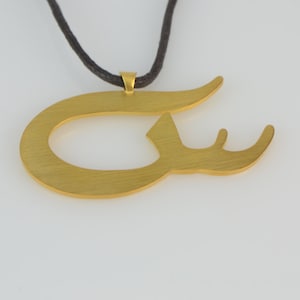 Collier personnalisé alphabet arabe ou anglais, collier lettre fait main, collier cadeau femme. Cadeau pour elle