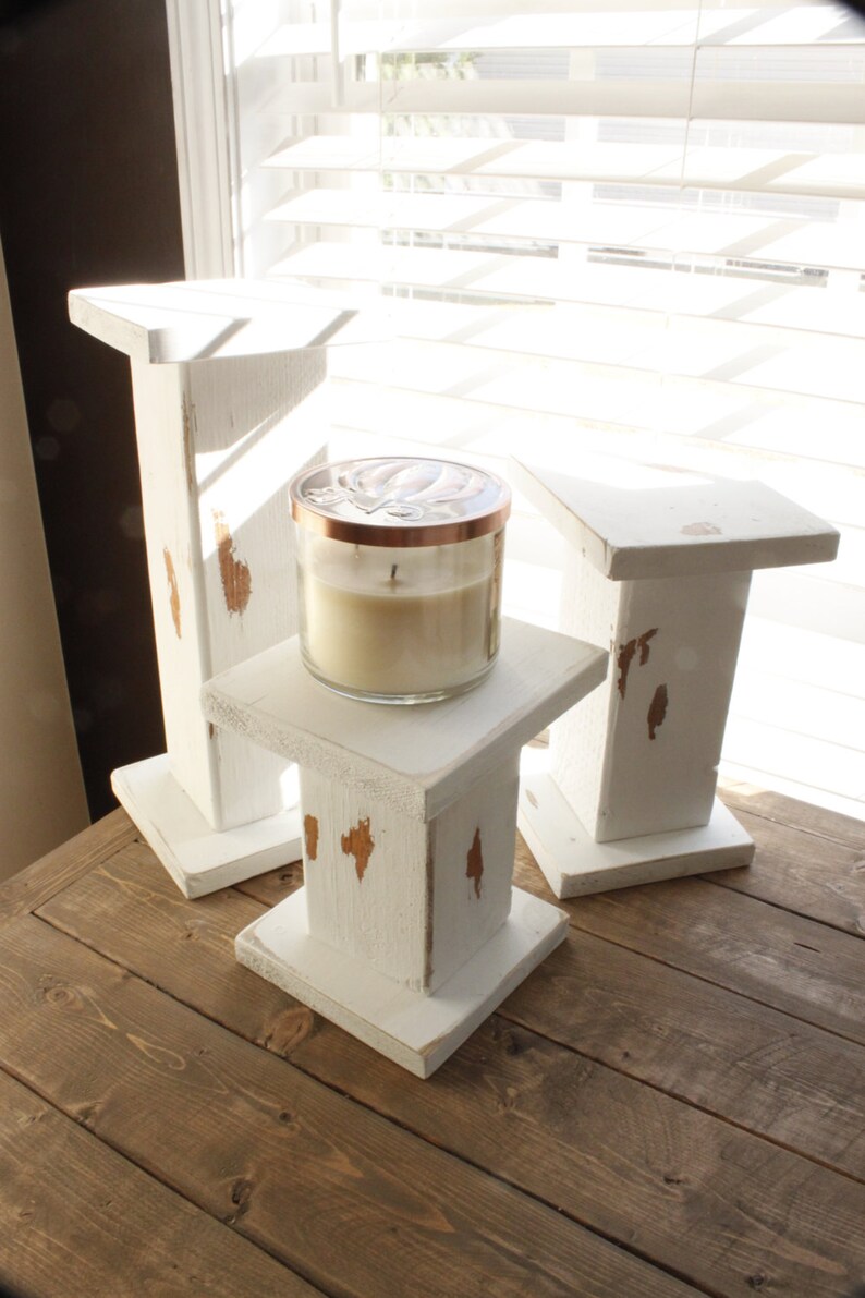 Candle holders farmhouse decor wood decor farmhouse candle Etsy