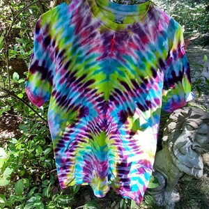 Camiseta Tye Dye con estampado X, talla para adultos