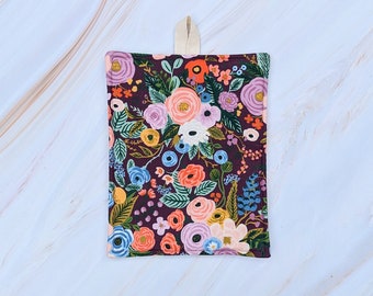 Garden Party Burgundy Rifle Paper Co Floral Pot Holder
