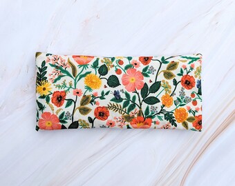 Poppy Fields Cream Relaxing Eye Pillow - Use Hot or Cold