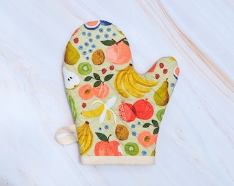 Fruit Stand Cream Rifle Paper Co Floral Oven Mitt