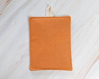 Cedar Orange Linen Modern Pot Holder