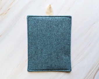 Malibu Blue Linen Modern Pot Holder