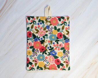 Vintage Blossom Cream Rifle Paper Co Fabric Floral Pot Holder