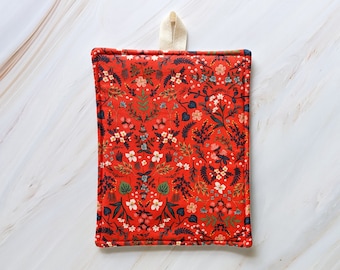 Wildwood Red Rifle Paper Co Fabric Floral Pot Holder