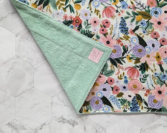 Garden Party Ivory Rifle Paper Co Dish Drying Mat