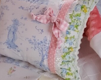 Disney Princess Fabric Vintage Chenille Pink Toile Baby Girl Etsy
